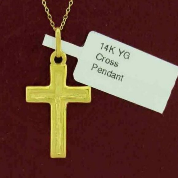 Cross Pendant 14k Yellow Gold